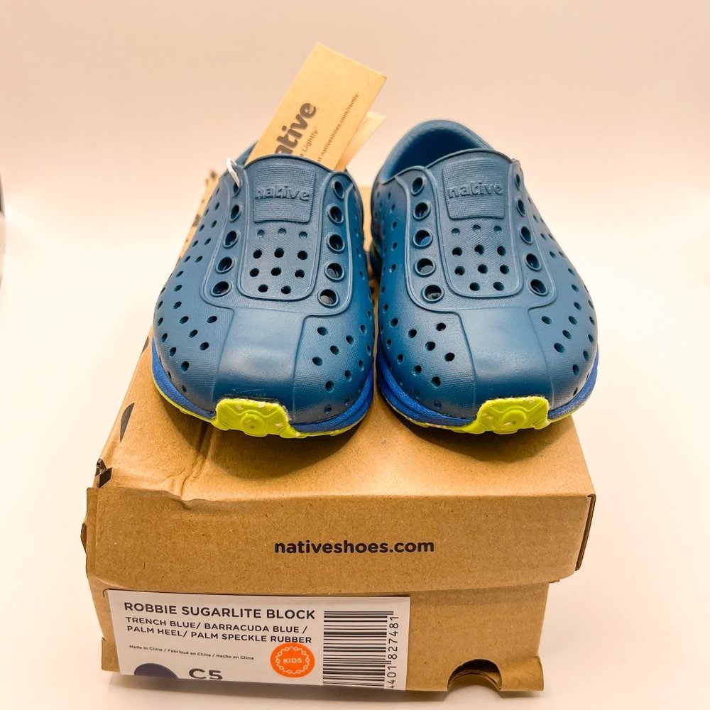 Native Shoes Robbie Sugarlite Block Sneakers, Size C5